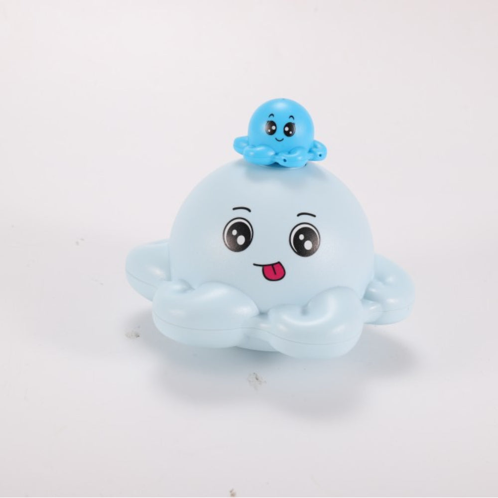 Jouets de bain poulpe rechargeables pour enfants avec 4 modes-bleu
