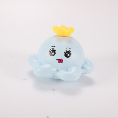 Jouets de bain poulpe rechargeables pour enfants avec 4 modes-bleu