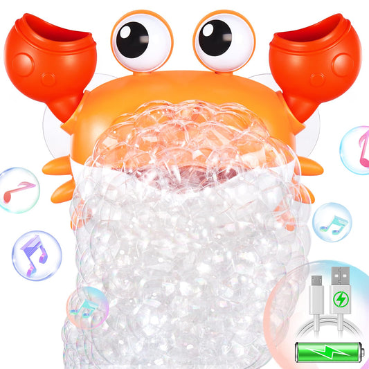 Upgraded Crab Bath Bubble Maker Rechargeable